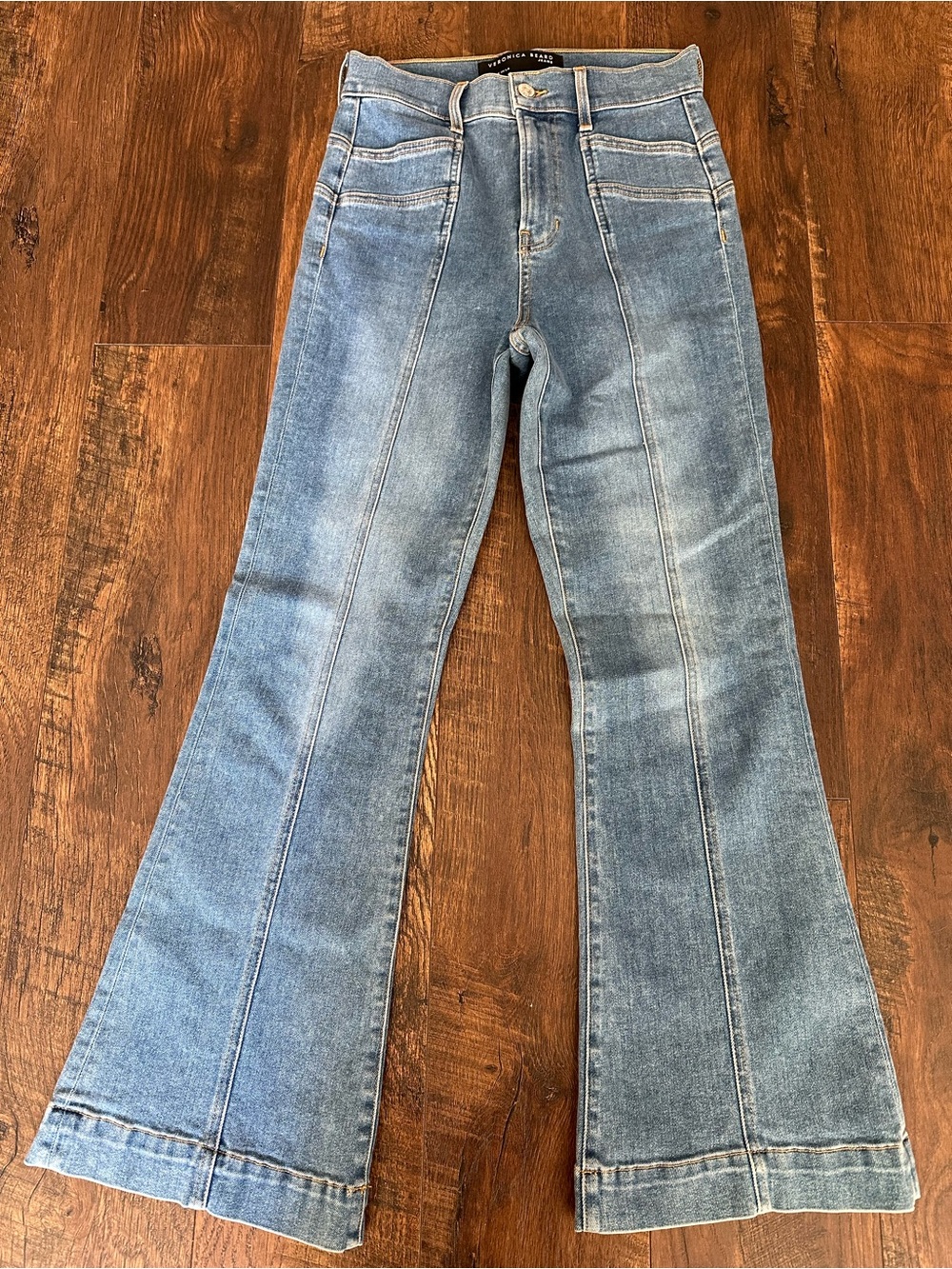 Veronica Beard Carson Ankle Flare High-Rise Jeans Size 25 - Picture 2 of 5